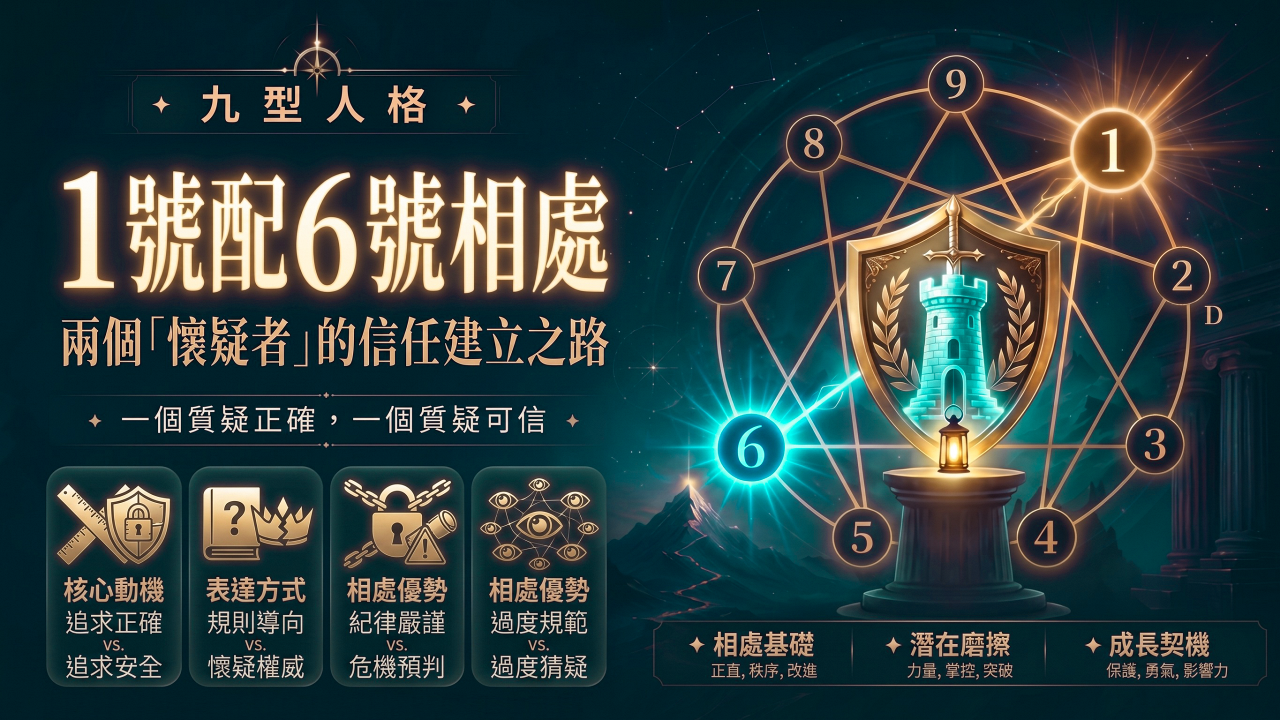 九型人格1號配6號相處插圖