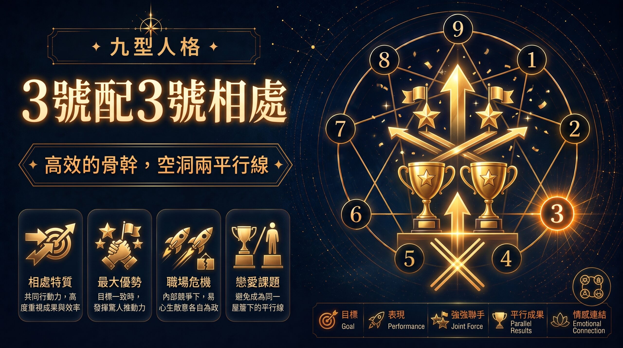 九型人格3號配3號相處插圖