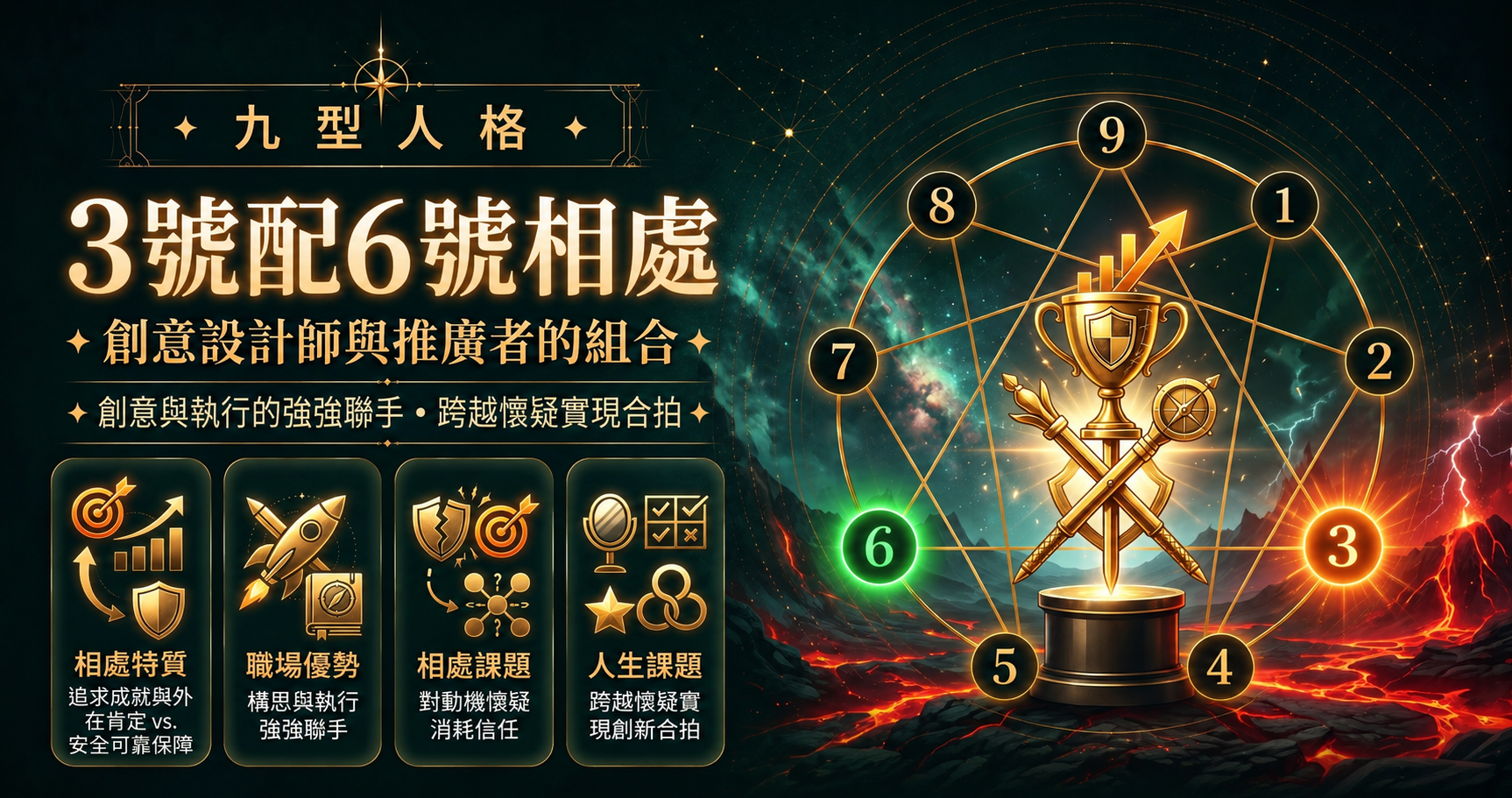 九型人格3號配6號相處插圖