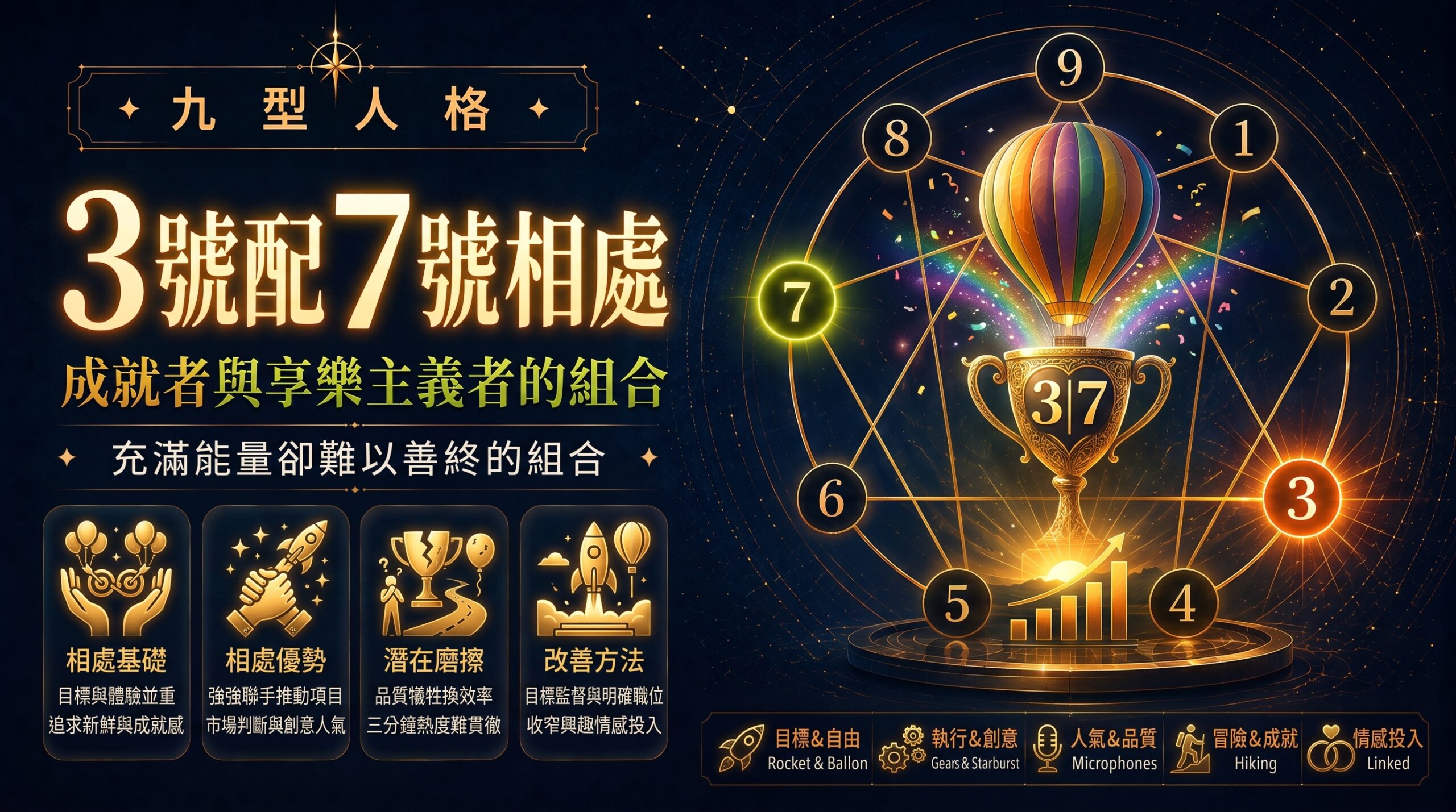 九型人格3號配7號相處插圖