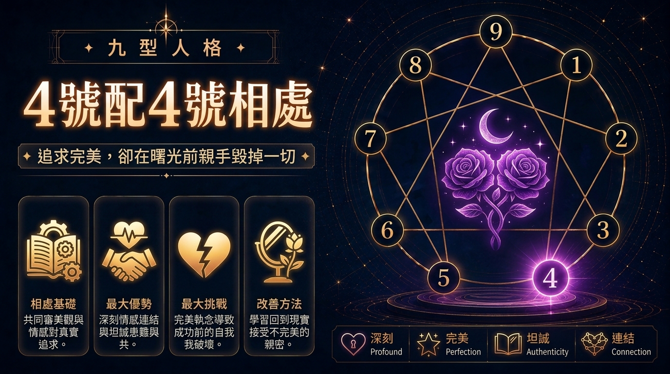九型人格4號配4號相處插圖