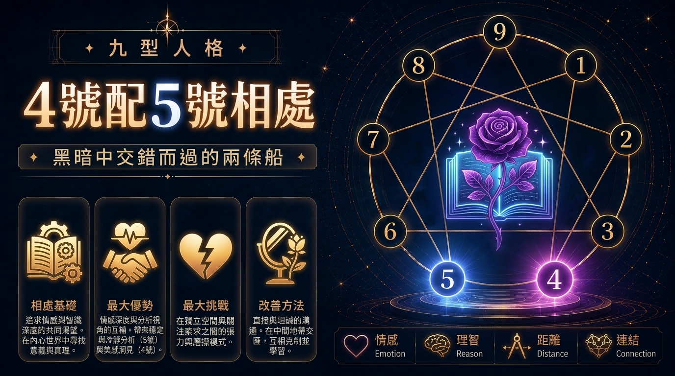 九型人格4號配5號相處插圖