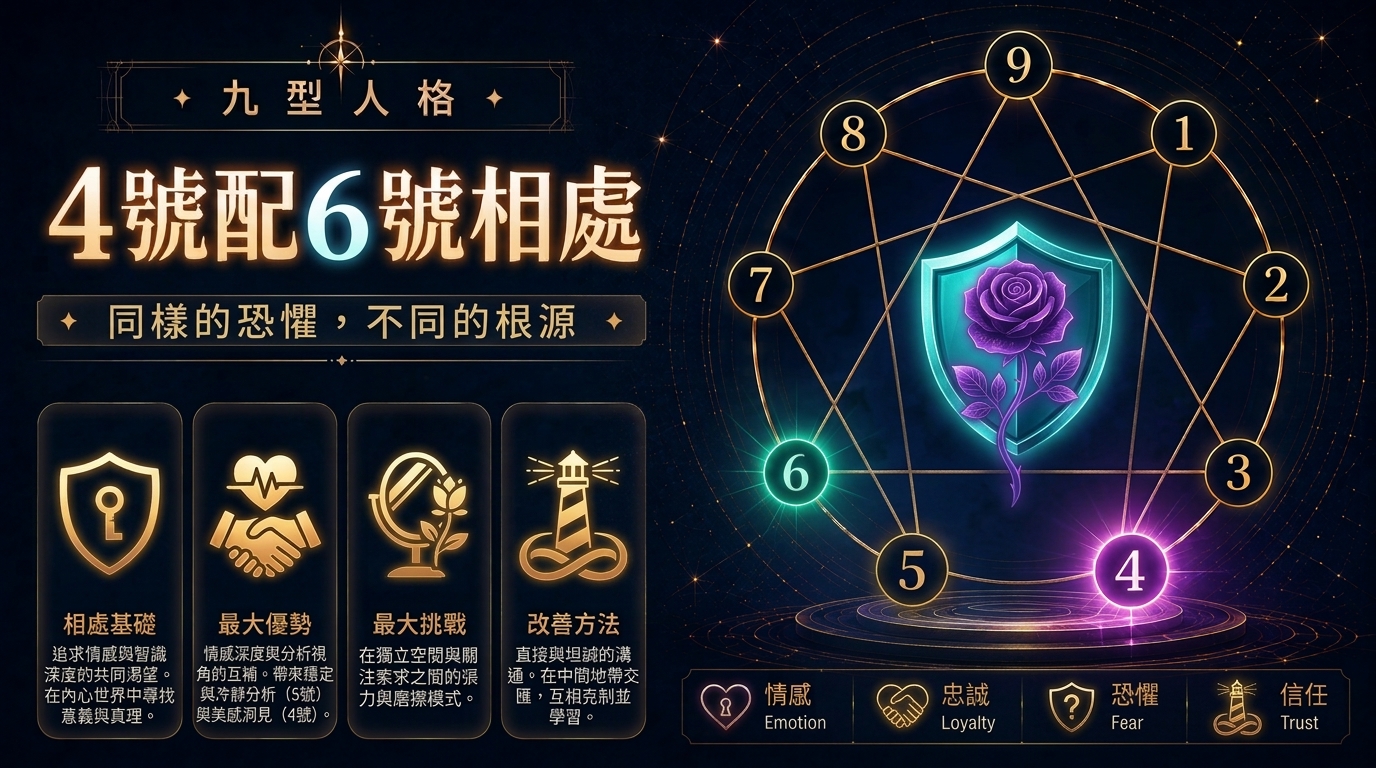 九型人格4號配6號相處插圖
