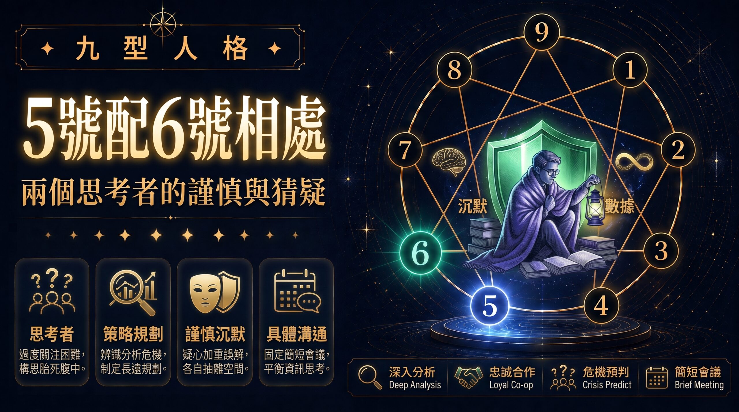 九型人格5號配6號相處插圖