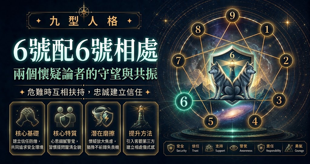 九型人格兩個6號相處插圖