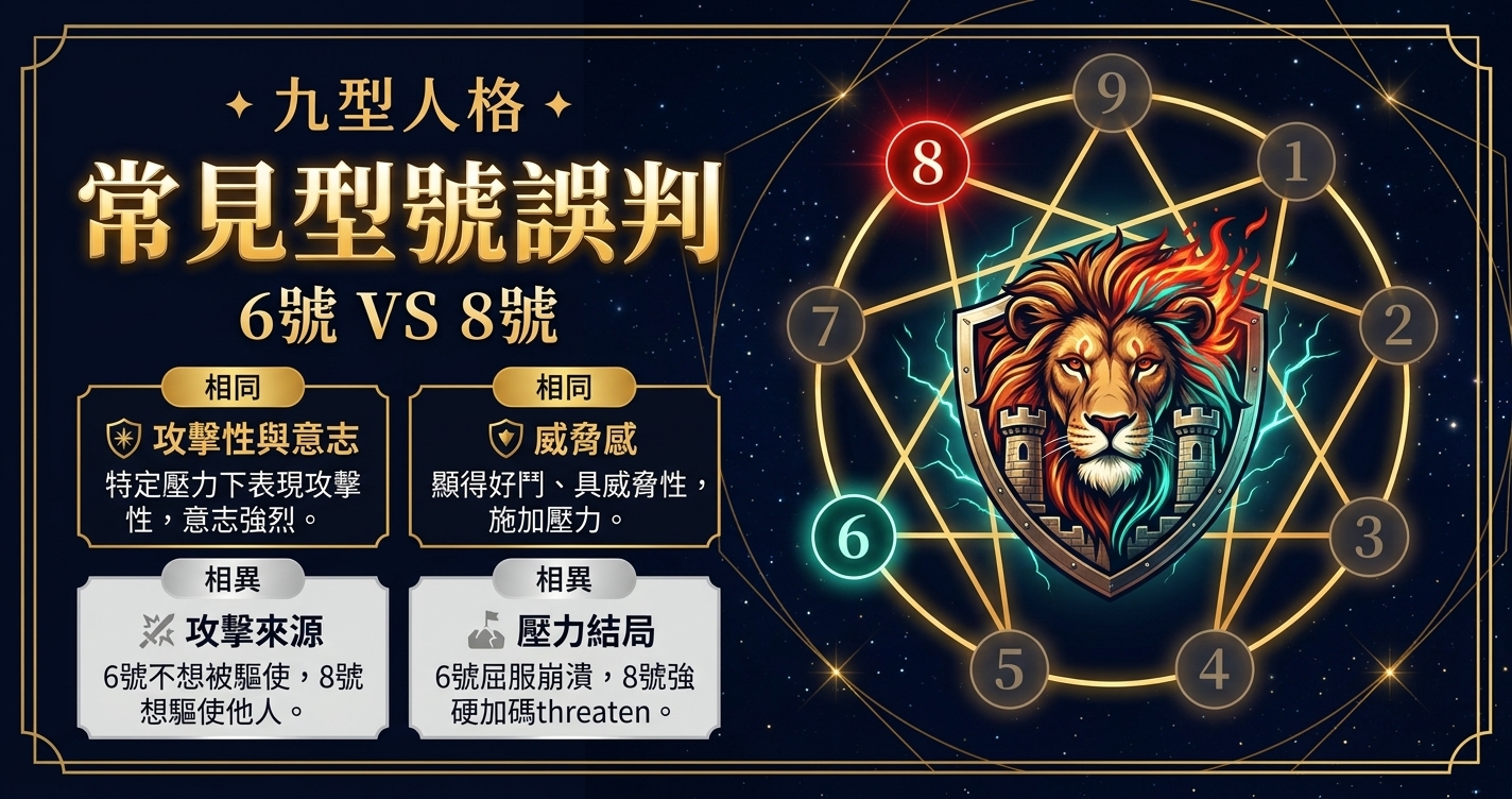 九型人格第六型與第八型常見誤判封面圖