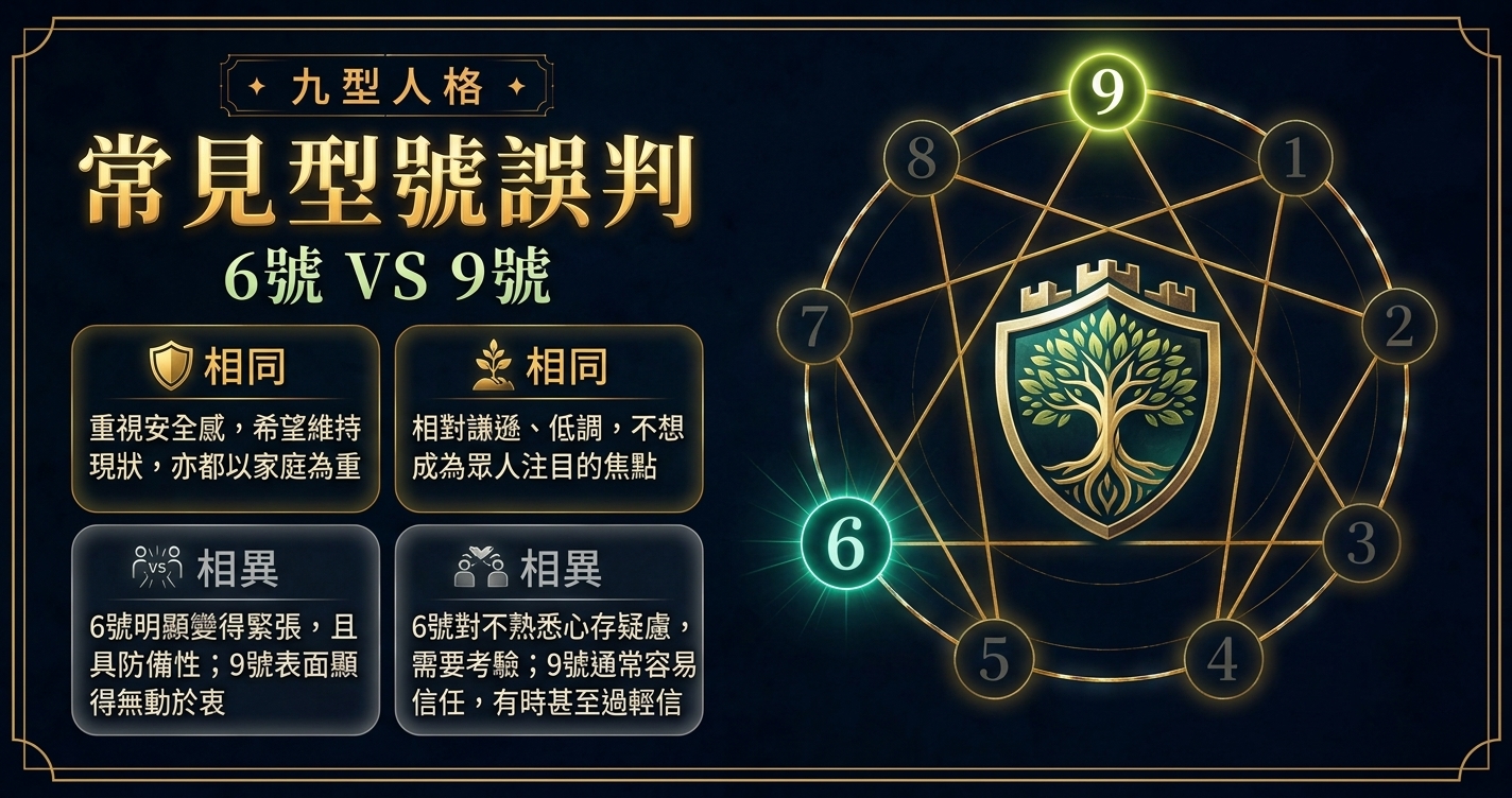 九型人格第六型與第九型常見誤判封面圖